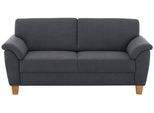 3-Sitzer OTTO HOME "Alta", grau (anthrazit), B:186cm H:87cm T:88cm, Struktur fein ( 100% Polyester);Luxus-Microfaser ALTARA NUBUCK (100% Polyester);Struktur ( 100% Polyester), Sofas, 3-Sitzer, mit Federkern und Kontrastnaht, Füße Buche eichefarben