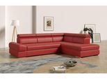 Ecksofa SIT & MORE "Broadway L-Form", rot, B:270cm H:79cm T:213cm, Sofas, Ecksofa, mit verstellbaren Kopfteilen, wahlweise mit Schlaffunktion
