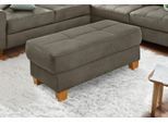 Hocker OTTO HOME "Puccini", braun (savannah), B:99cm H:45cm T:65cm, Luxus-Microfaser Lederoptik (100% Polyester);Luxus-Microfaser ALTARA NUBUCK (100% Polyester), Hocker, Hocker, mit Kontrastnaht