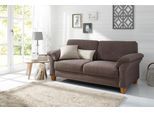 3-Sitzer OTTO HOME "Borkum, B: 186cm", braun, B:186cm H:87cm T:88cm, Struktur (100% Polyester);Luxus-Microfaser ALTARA NUBUCK (100% Polyester);MELROSE (100% Polyester);Luxus-Microfaser Toro (100% Polyester), Sofas, 3-Sitzer, mit Federkern