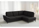Ecksofa SIT & MORE "Chelsea L-Form, B: 249 cm, Armteil- & Sitztiefenverstellung, Leder", schwarz, B:249cm H:89cm T:190cm, Sofas, Ecksofa, Couch optional mit Schlaffunktion und Bettkasten, Sitzhöhe 45 cm