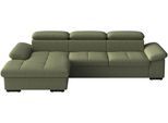 Ecksofa SIT & MORE "Viola, L-Form, B: 260 cm", grün (olive), B:260cm H:73cm T:174cm, 100% Polyester, Sofas, Ecksofa, optional Schlaffunktion,inkl Armteil- & Kopfteilverstellung