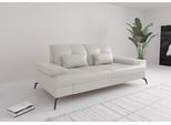 2,5-Sitzer SIT & MORE "Amica, inkl. Sitztiefenverstellung und Armteilverstellung", weiß (reinweiß), B:202cm H:90cm T:122cm, Sofas, 2 5-Sitzer, wahlweise mit Kopfteilverstellung und Schlaffunktion