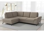 Ecksofa SIT & MORE "Chelsea L-Form, B: 264 cm, mit Armteil-& Sitztiefenverstellung", braun (taupe), B:249cm H:89cm T:190cm, 100% Polyester, Sofas, Ecksofa, optional Schlaffunktion und Bettkasten