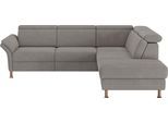 Ecksofa OTTO HOME "Calypso L-Form", grau, B:259cm H:85cm T:227cm, 100% Polyester, Sofas, Ecksofa, mit Relaxfunktion motorisch im Sofa 2,5- Sitzer