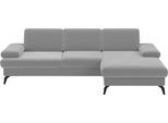 Ecksofa SIT & MORE "Morris L-Form, inkl. Sitztiefenverstellung", grau, B:275cm H:82cm T:171cm, 100% Polyester, Sofas, Ecksofa, wahlweise mit Armteilverstellung, Schlaffunktion & Bettkasten