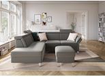 Ecksofa SIT & MORE "Vincenzo L-Form", grau, B:245cm H:84cm T:193cm, Sofas, Ecksofa, inklusive Kopfteilverstellung, optional Schlaffunktion & Bettkasten