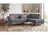 Ecksofa SIT & MORE "Clio L-Form", grau, B:254cm H:89cm T:190cm, Sofas, Ecksofa, wahlweise mit Schlaffunktion und Bettkasten, inklusive Federkern