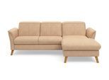 Ecksofa SIT & MORE "Romero L-Form", braun (macchiato), B:245cm H:91cm T:178cm, 100% Polyester, Sofas, Ecksofa, wahlweise mit oder ohne Relax-Funktion, Schlaffunktion, Bettkasten
