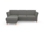 Ecksofa SIT & MORE "Visby L-Form", grau, B:248cm H:87cm T:162cm, Sofas, Ecksofa, Wahlweise mit Schlaffunktion und Bettkasten, frei im Raum stellbar