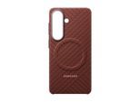 SAMSUNG Handyhülle "Carbon Magnet Case für Samsung Galaxy S26", rot, Smartphones, Hüllen, Backcover, Schutzhülle, Handyschutzhülle, Case, Schutzcase, stoßfest, Handyhülle