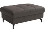 Polsterhocker SIT & MORE "Vanity Leder, B: 103 cm", braun (mocca), B:103cm H:45cm T:69cm, Hocker, Polsterhocker