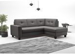 Ecksofa OTTO HOME "Varese", braun (mocca), B:226cm H:91cm T:170cm, Sofas, Ecksofa, wahlweise mit Schlaffunktion und Bettkasten