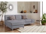 Ecksofa SIT & MORE "Clio L-Form", grau, B:246cm H:89cm T:165cm, Sofas, Ecksofa, optional Schlaffunktion oder Vorziehsitz und Bettkasten, Federkern