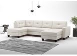 Wohnlandschaft OTTO HOME "Varese", weiß (reinweiß), B:304cm H:91cm T:170cm, Sofas, Wohnlandschaft, wahlweise mit Schlaffunktion und Bettkasten