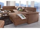 Wohnlandschaft SIT & MORE "Top Ascara U-Form", braun, B:312cm H:85cm T:204cm, NaturLeder in Sitz und Rücken, Korpus ist mit passendem Kunstleder bezogen.;Luxus-Microfaser (100% Polyester), Sofas, Wohnlandschaft, inklusive Boxspring/Federkern-Polsterung, wahlweise mit Schlaffunktion