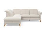 Ecksofa SIT & MORE "Romero L-Form", beige (creme), B:250cm H:91cm T:220cm, 90% Polyester 10%Polyamid, Sofas, Ecksofa, wahlweise mit oder ohne TV-Funktion, Schlaffunktion, Bettkasten