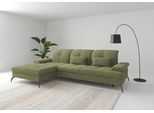 Ecksofa SIT & MORE "Amica, L-Form, inkl. Sitztiefenverstellung & Armteilverstellung", grün (hellgrün), B:279cm H:90cm T:185cm, 100% Polyester, Sofas, Ecksofa, wahlweise mit Schlaffunktion, Bettkasten und Kopfteilverstellung