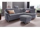 Ecksofa OTTO HOME "Cardoso L-Form", grau, B:250cm H:90cm T:175cm, Struktur imprägniert (100% Polyester);Luxus-Microfaser ALTARA NUBUCK (100% Polyester);Struktur (52% Polyester, 35% Polyacryl, 13% Baumwolle);Luxus-Microfaser weich (90% Polyester, 10% Polyamid), Sofas, Ecksofa, Federkern, wahlweise mit Bett, Schubkasten