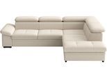Ecksofa SIT & MORE "Viola, L-Form, B. 249 cm", creme, B:249cm H:73cm T:226cm, 95% Polyester, 5% Polyamid, Sofas, Ecksofa, optional Schlaffunktion
