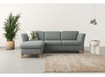 Ecksofa HOME AFFAIRE "Trelleborg L-Form", grau, B:249cm H:86cm T:162cm, 100% Polyester, Sofas, Ecksofa, Federkern-Polsterung, wahlweise mit Schlaffunktion und Bettkasten