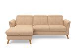 Ecksofa SIT & MORE "Romero L-Form", braun (macchiato), B:245cm H:91cm T:178cm, 100% Polyester, Sofas, Ecksofa, wahlweise mit oder ohne Relax-Funktion, Schlaffunktion, Bettkasten