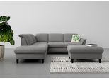 Ecksofa SIT & MORE "Maggiore L-Form", grau, B:261cm T:224cm, 98% Polyester, 2% Polyamid, Sofas, Ecksofa, wahlweise mit Kopfteilverstellung, Schlaffunktion und Stauraum