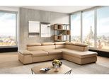 Ecksofa SIT & MORE "Alcudia L-Form, modernes Design, Breite 272cm, Liegefl. 196x124cm", braun (cappuccino), B:272cm H:73cm T:226cm, Sofas, Ecksofa, mit Armteilverstellung, optional Kopfteilverstellung & Schlaffunktion