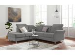 Ecksofa SIT & MORE "Darwin L-Form", grau, B:249cm T:221cm, Sofas, Ecksofa, inklusive Federkern, wahlweise mit Kopfteilverstellung, Schlaffunktion