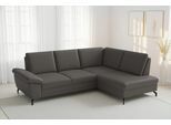 Ecksofa SIT & MORE "Chelsea Leder L-Form, B:249 cm, inkl. Armteil- & Sitztiefenverstellung", anthrazit, B:249cm H:89cm T:190cm, Sofas, Ecksofa, optional mit Schlaffunktion und Bettkasten