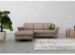 Ecksofa SIT & MORE "Maggiore L-Form", grau (taupe), B:258cm H:88cm T:173cm, 100% Polyester, Sofas, Ecksofa, wahlweise mit Kopfteilverstellung, Schlaffunktion und Bettkasten