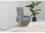 TV-Sessel OTTO HOME "Rochelle, inkl. Kopfteilverstellung & 360 Drehfunktion", grau, B:71cm H:110cm T:82cm, 100% Polyester, Sessel, TV-Sessel, TV-Sessel mit Drehfunktion 360 Grad