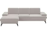 Ecksofa SIT & MORE "Morris L-Form, inkl. Sitztiefenverstellung", grau (elefant), B:275cm H:82cm T:171cm, 100% Polyester, Sofas, Ecksofa, wahlweise mit Armteilverstellung, Schlaffunktion & Bettkasten