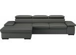 Ecksofa SIT & MORE "Alcudia L-Form", grau (anthrazit), B:286cm H:73cm T:174cm, Sofas, Ecksofa, wahlweise mit Schlaffunktion