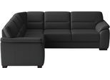 Ecksofa SIT & MORE "Montego Leder, L-Form, B: 255cm", schwarz, B:255cm H:88cm T:225cm, Sofas, Ecksofa, wahlweise mit Schlaffunktion und Schubkasten