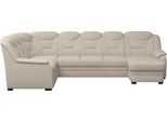 Wohnlandschaft COTTA "Marcus U-Form", beige, B:330cm H:99cm T:211cm, 100% Polyester, Sofas, Wohnlandschaft, wahlweise mit Schlaffunktion & Stauraum