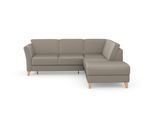 Ecksofa SIT & MORE "Visby L-Form", braun (latte), B:248cm H:87cm T:213cm, Sofas, Ecksofa, Wahlweise mit Schlaffunktion und Stauraum, frei im Raum stellbar