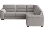 Ecksofa SIT & MORE "Montego L-Form, B: 255 cm", grau, B:255cm H:88cm T:225cm, 100% Polyester, Sofas, Ecksofa, wahlweise mit Schlaffunktion und Schubkasten