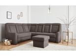 Ecksofa SIT & MORE "Melissa L-Form", braun (espresso), B:257cm T:217cm, 98% Polyester 2% Polyamid, Sofas, Ecksofa, klassisches Polsterprogramm, wahlweise Schlaffunktion und Schubkasten