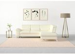 Ecksofa SIT & MORE "Cabrio L-Form, B: 274 cm, mit Sitztiefen-, Arm- & Kopfteilverstellung", weiß (altweiß), B:274cm H:87cm T:230cm, Sofas, Ecksofa, 3 Nierenkissen, Federkern, optional Schlaffunktion und Stauraum