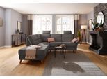 Ecksofa OTTO HOME "Westerland L-Form", grau, B:238cm H:90cm T:213cm, 98% Polyester 2% Polyamid, Sofas, Ecksofa, Federkern-Polsterung, wahlweise mit Schlaffunktion, Bettkasten
