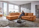 Ecksofa DIE PLANBAR "MP-IN18012 L-Form mit Federkern-Polsterung", braun (zimt), B:310cm H:85cm T:260cm, 100% Polyester, Sofas, Ecksofa, Sitztiefenverstellung, optional Kopfteilverstellung & Schlaffunktion
