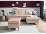 Ecksofa SIT & MORE "Daytona L-Form", beige (creme), B:245cm H:93cm T:164cm, Sofas, Ecksofa, mit Federkern, einer Kopfstütze und wahlweise mit Schlaffunktion