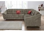 Ecksofa SIT & MORE "Salsa L-Form", grau (taupe), B:264cm H:86cm T:244cm, Bedruckte Microfaser (100% Polyester);Luxus-Microfaser ALTARA NUBUCK (100% Polyester);Struktur (100% Polypropylen), Sofas, Ecksofa, mit Federkern, wahlweise mit Schlaffunktion
