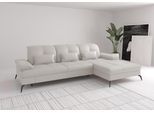 Ecksofa SIT & MORE "Amica, L-Form, inkl. Sitztiefenverstellung & Armteilverstellung", weiß (reinweiß), B:279cm H:90cm T:185cm, Sofas, Ecksofa, wahlweise mit Schlaffunktion, Bettkasten und Kopfteilverstellung