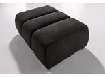 Hocker OTTO HOME "Bono", schwarz (schwarz, grau), B:110cm H:43cm T:78cm, Luxus-Microfaser (100% Polyester);Luxus-Microfaser ALTARA NUBUCK (100% Polyester);Samtstruktur (95% Polyester, 5% Polyamid), Hocker, Hocker