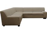 Ecksofa OTTO HOME "Faxe 249 x 214 cm, auch mit Schlaffunktion", beige (schlamm), B:249cm H:74cm T:214cm, 90% Polyester, 10% Nylon, Sofas, Ecksofa, L-Form, aus haustierfreundlichem Pet Friendly Cord