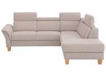 Ecksofa OTTO HOME "Conville L-Form", grau (elephant), B:247cm H:84cm T:217cm, 100% Polyester, Sofas, Ecksofa, Federkern, wahlweise mit Schlaffunktion und Bettkasten bzw. Stauraum