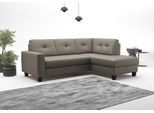 Ecksofa OTTO HOME "Varese", delphine, B:226cm H:91cm T:170cm, Sofas, Ecksofa, wahlweise mit Schlaffunktion und Bettkasten