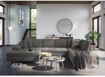 Wohnlandschaft SIT & MORE "Latigo U-Form", braun (schlamm), B:346cm T:201cm, Sofas, Wohnlandschaft, mit Mega-Recamiere, wahlweise mit Schlaffunktion und Bettkasten
